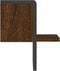vidaXL - Wandschap - met - stang - 20x25x30 - cm - bruin - eikenkleur