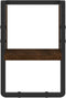 vidaXL - Wandschap - met - stang - 20x25x30 - cm - bruin - eikenkleur
