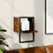 vidaXL - Wandschap - met - stang - 20x25x30 - cm - gerookt - eikenkleurig