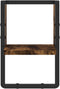 vidaXL - Wandschap - met - stang - 20x25x30 - cm - gerookt - eikenkleurig