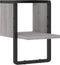 vidaXL - Wandschap - met - stang - 20x25x30 - cm - grijs - sonoma - eikenkleurig