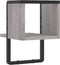 vidaXL - Wandschap - met - stang - 20x25x30 - cm - grijs - sonoma - eikenkleurig