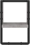 vidaXL - Wandschap - met - stang - 20x25x30 - cm - grijs - sonoma - eikenkleurig