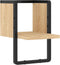 vidaXL - Wandschap - met - stang - 20x25x30 - cm - sonoma - eikenkleurig