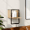 vidaXL - Wandschap - met - stang - 20x25x30 - cm - sonoma - eikenkleurig