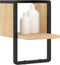 vidaXL - Wandschap - met - stang - 20x25x30 - cm - sonoma - eikenkleurig