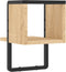 vidaXL - Wandschap - met - stang - 20x25x30 - cm - sonoma - eikenkleurig