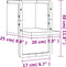 vidaXL - Wandschap - met - stang - 20x25x30 - cm - sonoma - eikenkleurig