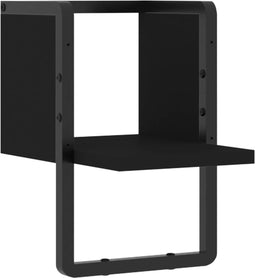vidaXL - Wandschap - met - stang - 20x25x30 - cm - zwart