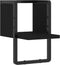 vidaXL - Wandschap - met - stang - 20x25x30 - cm - zwart