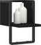 vidaXL - Wandschap - met - stang - 20x25x30 - cm - zwart