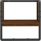 vidaXL - Wandschap - met - stang - 30x25x30 - cm - bruin - eikenkleur
