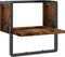 vidaXL - Wandschap - met - stang - 30x25x30 - cm - gerookt - eikenkleurig