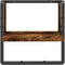 vidaXL - Wandschap - met - stang - 30x25x30 - cm - gerookt - eikenkleurig