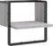 vidaXL - Wandschap - met - stang - 30x25x30 - cm - grijs - sonoma - eikenkleurig