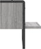 vidaXL - Wandschap - met - stang - 30x25x30 - cm - grijs - sonoma - eikenkleurig