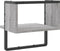 vidaXL - Wandschap - met - stang - 30x25x30 - cm - grijs - sonoma - eikenkleurig
