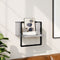 vidaXL - Wandschap - met - stang - 30x25x30 - cm - grijs - sonoma - eikenkleurig