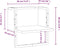 vidaXL - Wandschap - met - stang - 30x25x30 - cm - grijs - sonoma - eikenkleurig
