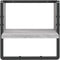 vidaXL - Wandschap - met - stang - 30x25x30 - cm - grijs - sonoma - eikenkleurig