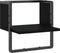 vidaXL - Wandschap - met - stang - 30x25x30 - cm - zwart