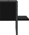 vidaXL - Wandschap - met - stang - 30x25x30 - cm - zwart