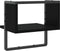vidaXL - Wandschap - met - stang - 30x25x30 - cm - zwart