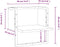 vidaXL - Wandschap - met - stang - 30x25x30 - cm - zwart