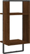 vidaXL - Wandschap - met - stang - 30x25x65 - cm - bruineikenkleurig