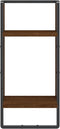 vidaXL - Wandschap - met - stang - 30x25x65 - cm - bruineikenkleurig