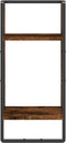 vidaXL - Wandschap - met - stang - 30x25x65 - cm - gerookt - eikenkleurig
