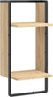 vidaXL - Wandschap - met - stang - 30x25x65 - cm - sonoma - eikenkleurig