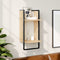 vidaXL - Wandschap - met - stang - 30x25x65 - cm - sonoma - eikenkleurig