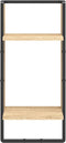 vidaXL - Wandschap - met - stang - 30x25x65 - cm - sonoma - eikenkleurig