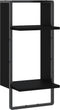 vidaXL - Wandschap - met - stang - 30x25x65 - cm - zwart
