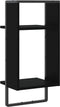 vidaXL - Wandschap - met - stang - 30x25x65 - cm - zwart