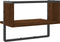 vidaXL - Wandschap - met - stang - 40x25x30 - cm - bruin - eikenkleur