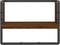 vidaXL - Wandschap - met - stang - 40x25x30 - cm - bruin - eikenkleur