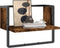 vidaXL - Wandschap - met - stang - 40x25x30 - cm - gerookt - eikenkleurig