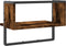 vidaXL - Wandschap - met - stang - 40x25x30 - cm - gerookt - eikenkleurig