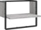 vidaXL - Wandschap - met - stang - 40x25x30 - cm - grijs - sonoma - eikenkleurig