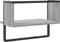 vidaXL - Wandschap - met - stang - 40x25x30 - cm - grijs - sonoma - eikenkleurig