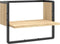 vidaXL - Wandschap - met - stang - 40x25x30 - cm - sonoma - eikenkleurig