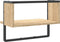 vidaXL - Wandschap - met - stang - 40x25x30 - cm - sonoma - eikenkleurig