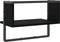 vidaXL - Wandschap - met - stang - 40x25x30 - cm - zwart