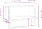 vidaXL - Wandschap - met - stang - 40x25x30 - cm - zwart