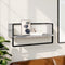 vidaXL - Wandschap - met - stang - 65x25x30 - cm - grijs - sonoma - eikenkleurig