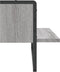 vidaXL - Wandschap - met - stang - 65x25x30 - cm - grijs - sonoma - eikenkleurig