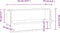 vidaXL - Wandschap - met - stang - 65x25x30 - cm - grijs - sonoma - eikenkleurig