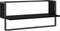 vidaXL - Wandschap - met - stang - 65x25x30 - cm - zwart